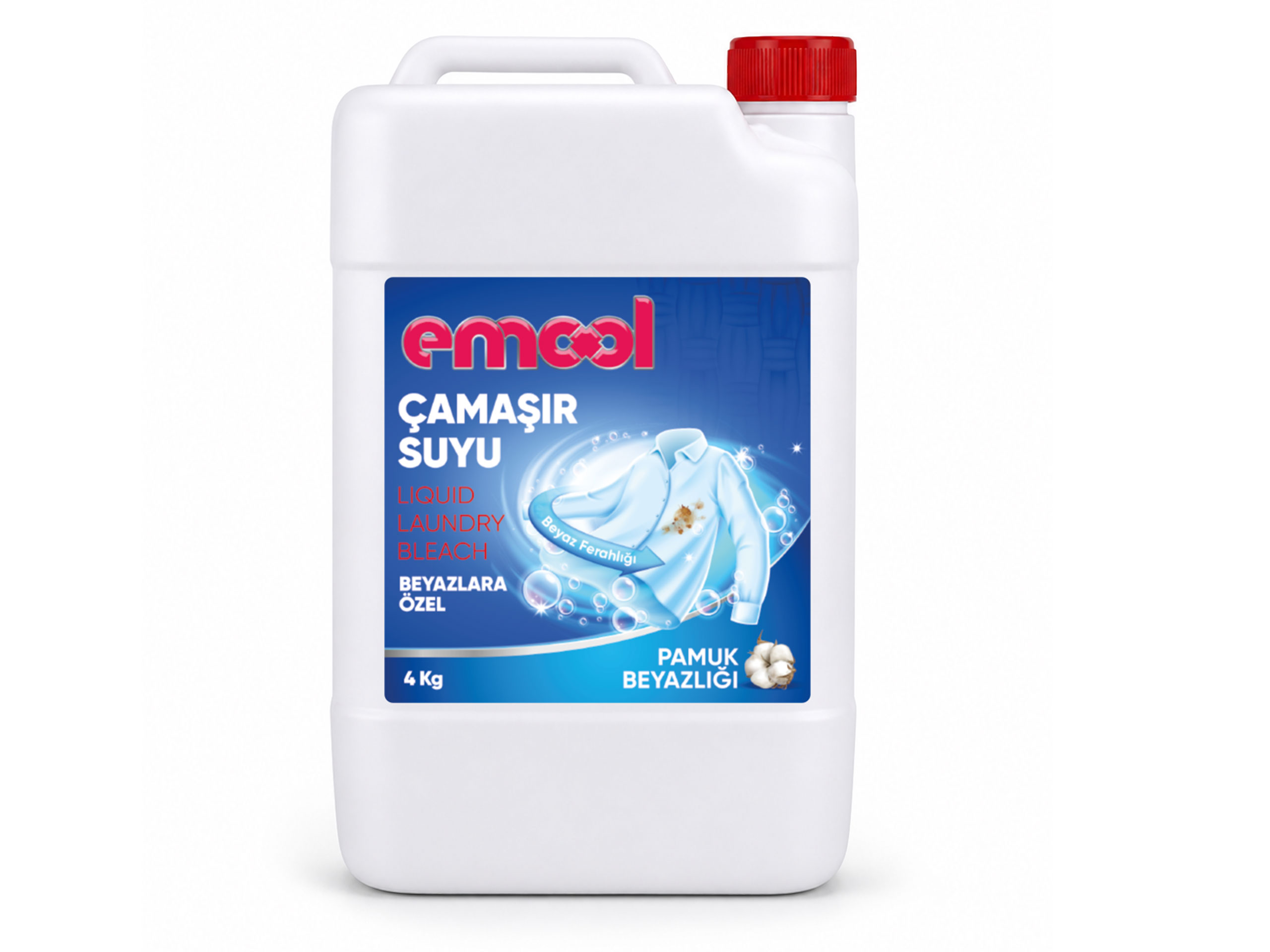 Emool Çamaşır Suyu 4 Kg | Emool Deterjan | Çamaşır Suyu, Yüzey Temizleyici, Gider Açıcı ve Hijyen Ürünleri Üreticisi | Yerli Temizlik ve Hijyen Ürünleri Üreticisi