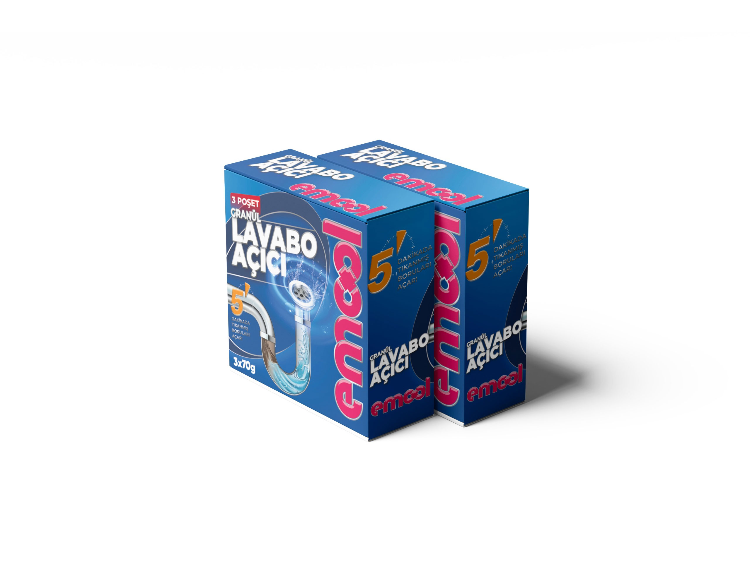 Emool Granül Lavabo Açıcı 3x70 g | Emool Deterjan | Çamaşır Suyu, Yüzey Temizleyici, Gider Açıcı ve Hijyen Ürünleri Üreticisi | Yerli Temizlik ve Hijyen Ürünleri Üreticisi